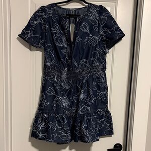 Anthropologie Navy Dress